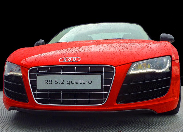 Audi červené